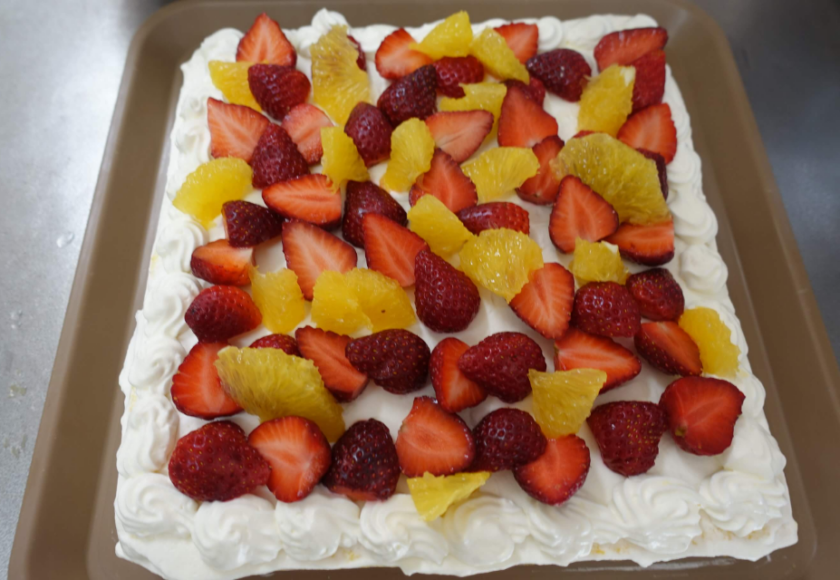 鹿児島ディサービス 誕生日会 手作りケーキ