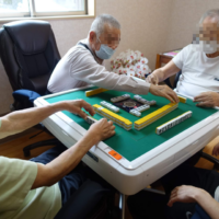 鹿児島ディサービス　麻雀　レク活動