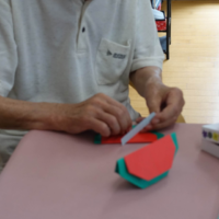 鹿児島ディサービス　創作活動　スイカ
