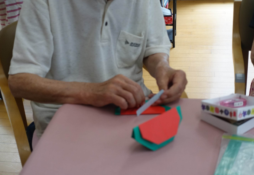 鹿児島ディサービス 創作活動 スイカ